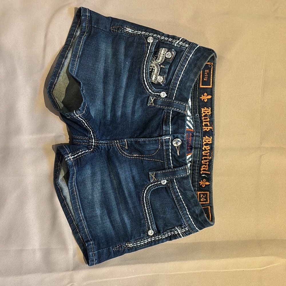 Rock Revival Blue Jean Shorts “Betty” style